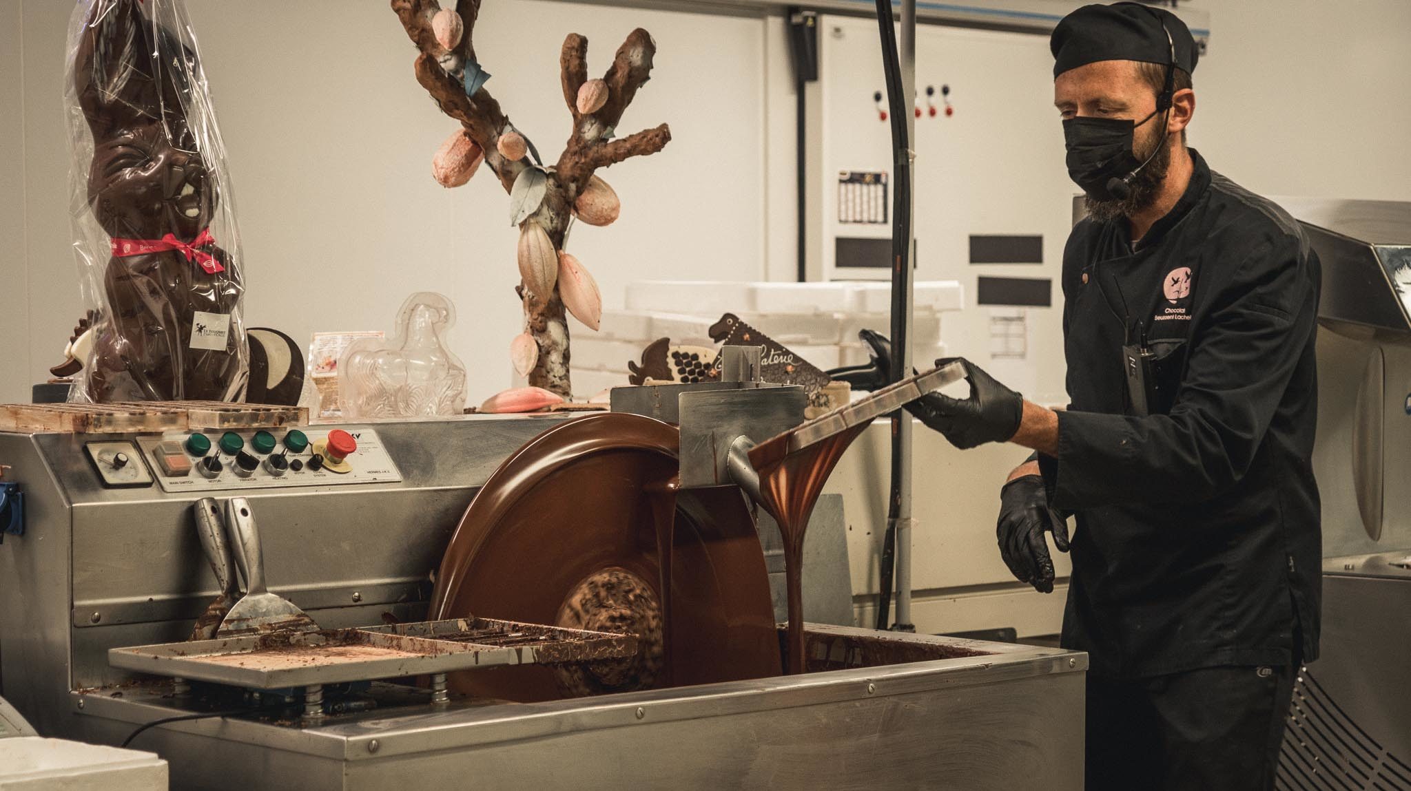 Démonstration de la fabrication du chocolat au lait